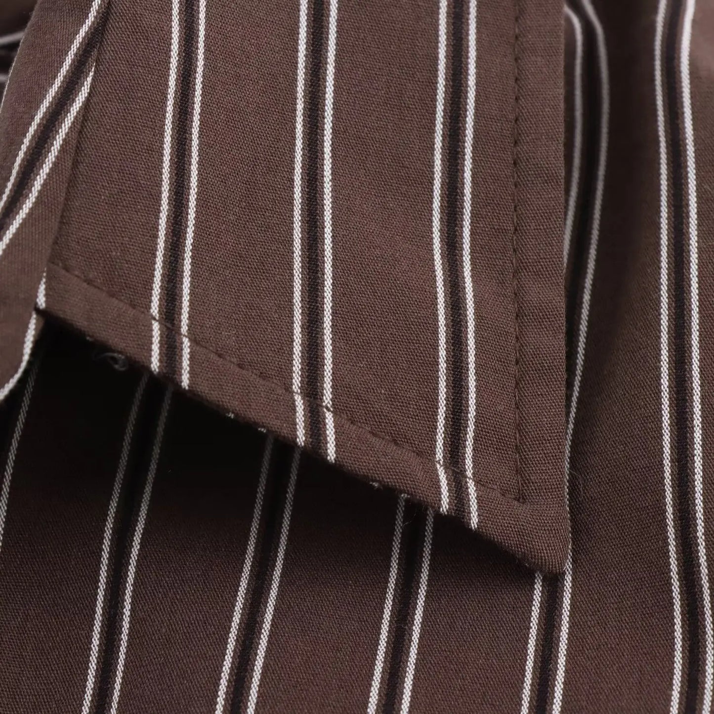 Autumn Blouses Woman Trendy Solid Stripe Turn-Down Collar Long Sleeve Buttons Single Breasted Female Street Shirts
