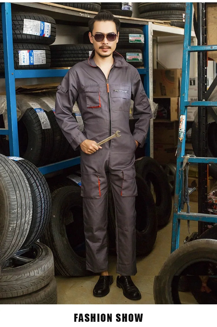 Work Overall Uniform Men Women Working Coveralls Welding Suit Car Repair Workshop Mechanic Plus Size Clothes
