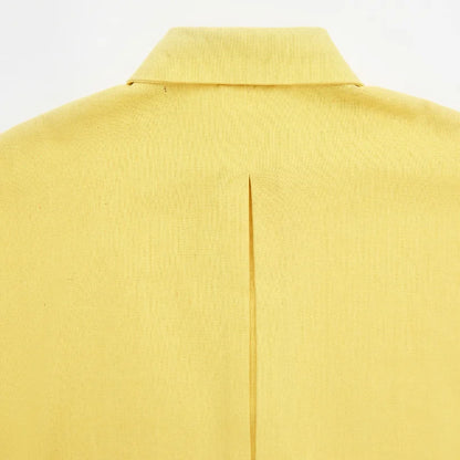 Women's Casual Loose Shirt for Spring/Summer 2026 Collar Button Design Wide Sleeves Minimalist Holiday Style