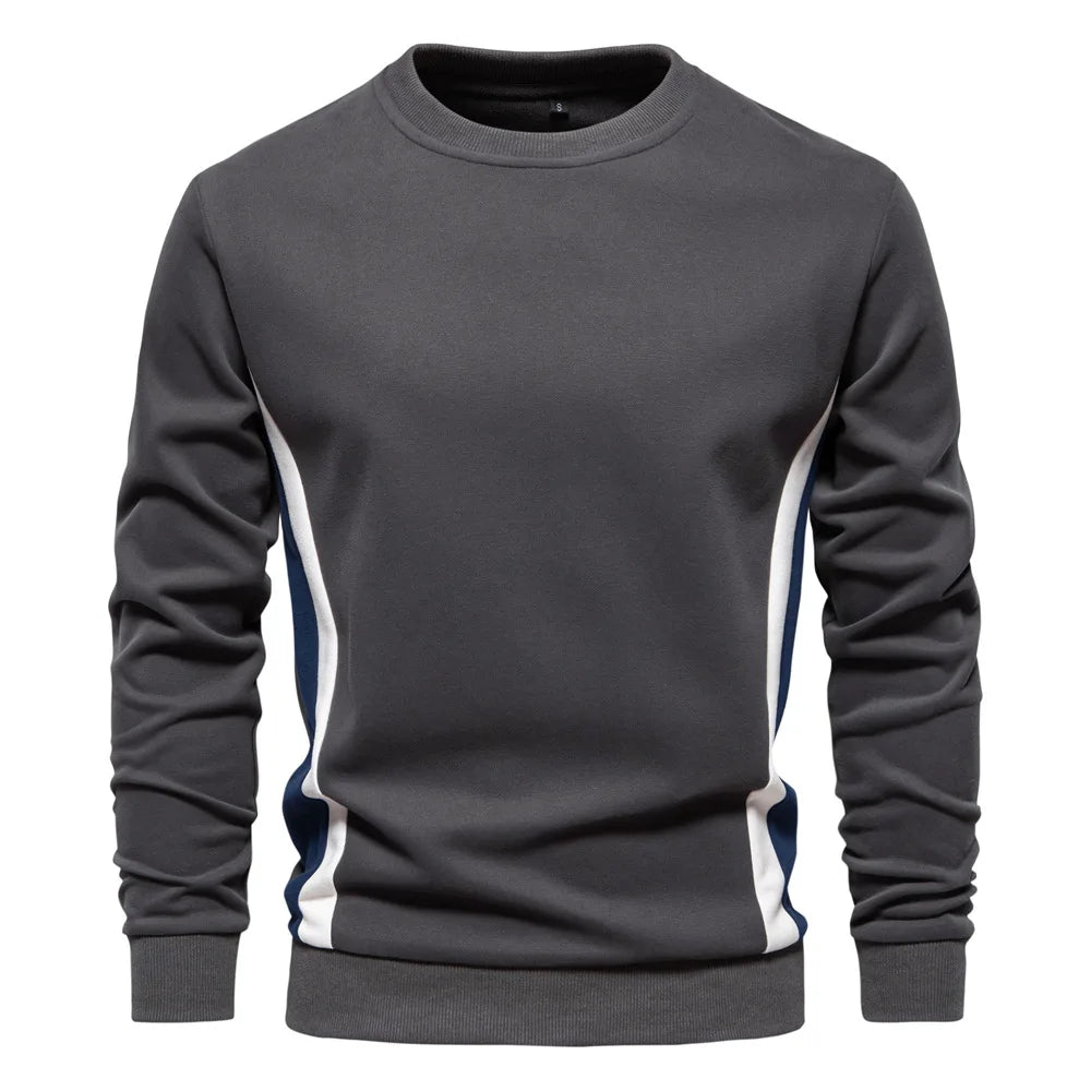 New Spring Autumn Men O-neck Loose Pullovers Sweatshirts High Quality Male Outwear Casual Sweatshirts EU Size XXL Men's Clothing