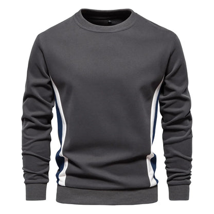New Spring Autumn Men O-neck Loose Pullovers Sweatshirts High Quality Male Outwear Casual Sweatshirts EU Size XXL Men's Clothing