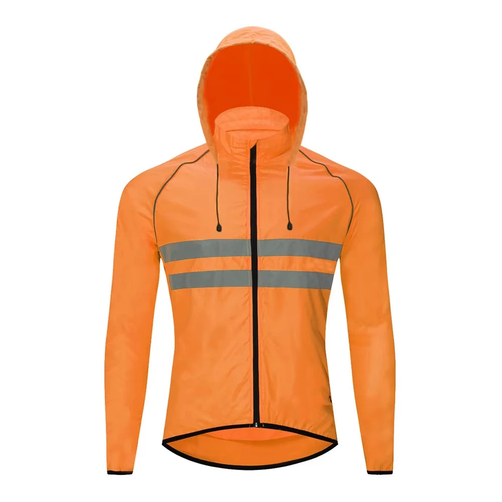 Cycling Clothing Reflective Windbreaker Windproof Waterproof MTB Bicycle Jacket Long Sleeve Cycling Jersey Cycling Club Designs