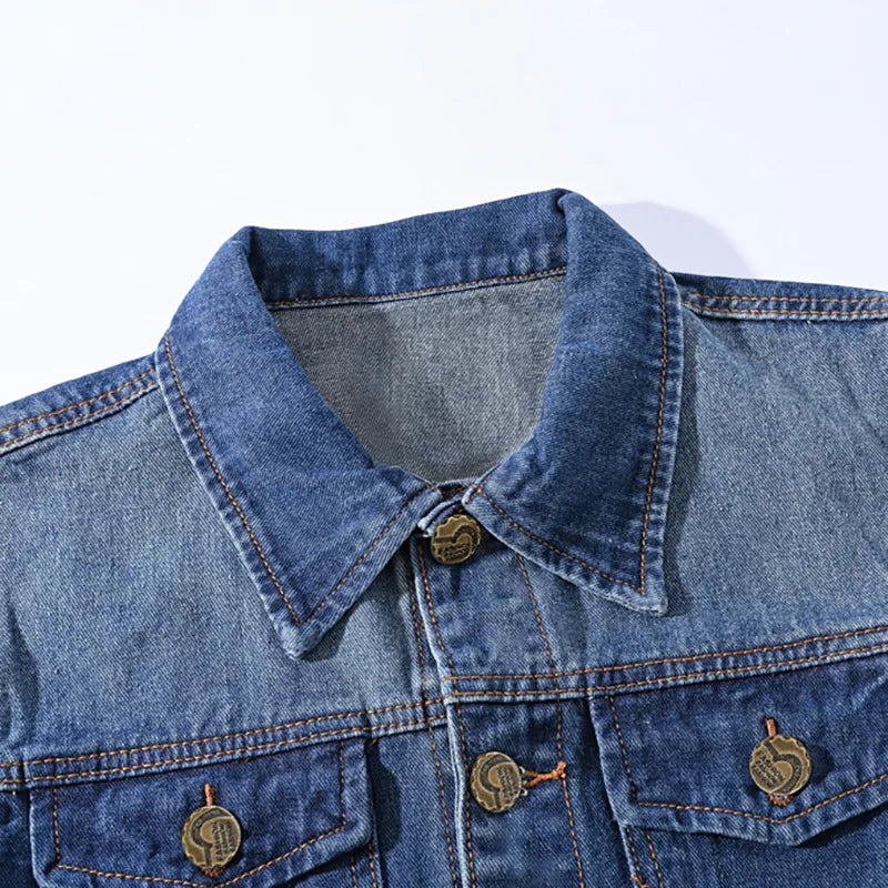 New Fashion Men Ripped Denim Waistcoats Sleeveless Jackets Light Blue Holes Denim Vests Male Cotton Slim Jeans Waistcoats 6XL