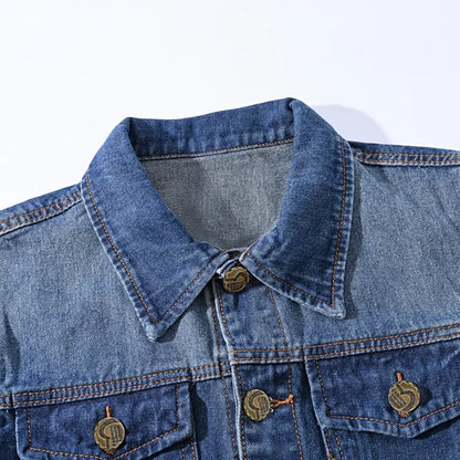 New Fashion Men Ripped Denim Waistcoats Sleeveless Jackets Light Blue Holes Denim Vests Male Cotton Slim Jeans Waistcoats 6XL