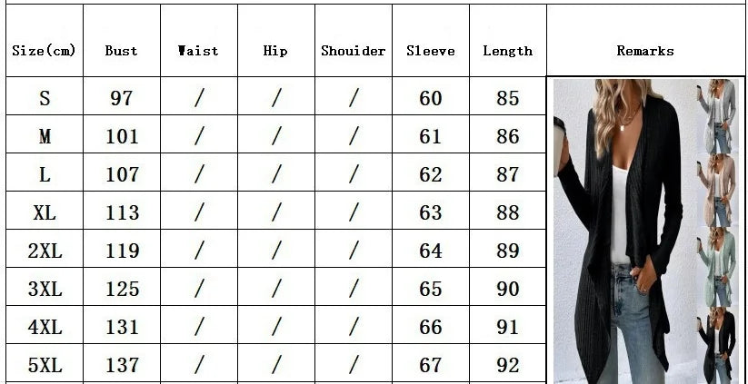 2026 Autumn/Winter New Women's Cardigan Top Solid Color Casual Fashionable Loose Long Sleeve Knitted Sweater Jacket