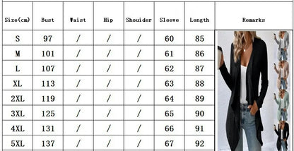 2026 Autumn/Winter New Women's Cardigan Top Solid Color Casual Fashionable Loose Long Sleeve Knitted Sweater Jacket