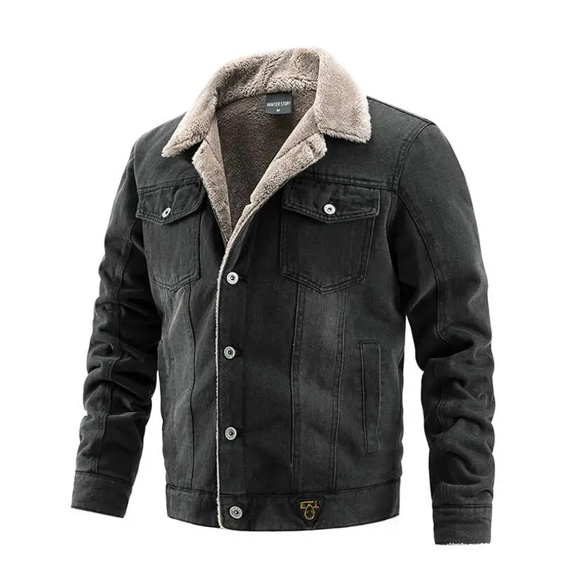 Men Winter Denim Jackets Blue Jeans Coats Down Jackets High Quality Male Thicker Warm Denim Coats Outwear Casual Jeans Jackets