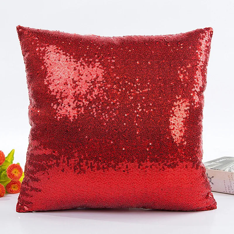 Sequin Pillow Cover Square Cushion Pillowcases  Bar Party Home  Gift Halloween  Wedding Festival