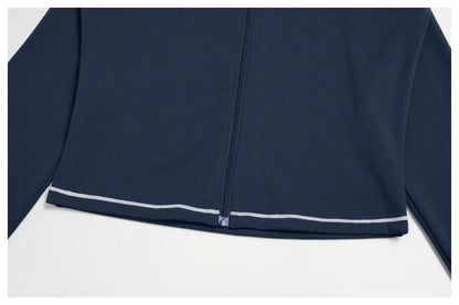 Seamless Yoga Long Sleeve Women Sports Jacket Zipper Fitness Yoga Shirt Gym Top Activewear Running Coats Cycling Workout Clothes