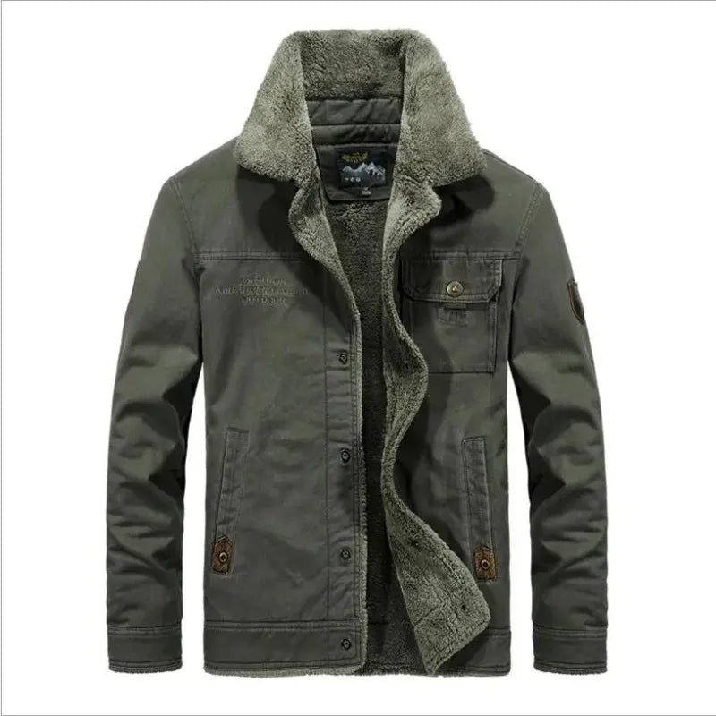 Mens Winter Fleece Jackets Coats Large Size Loose Down Jackets Cotton Warm Parkas High Quality Men Thicker Warm Jackets 6XL