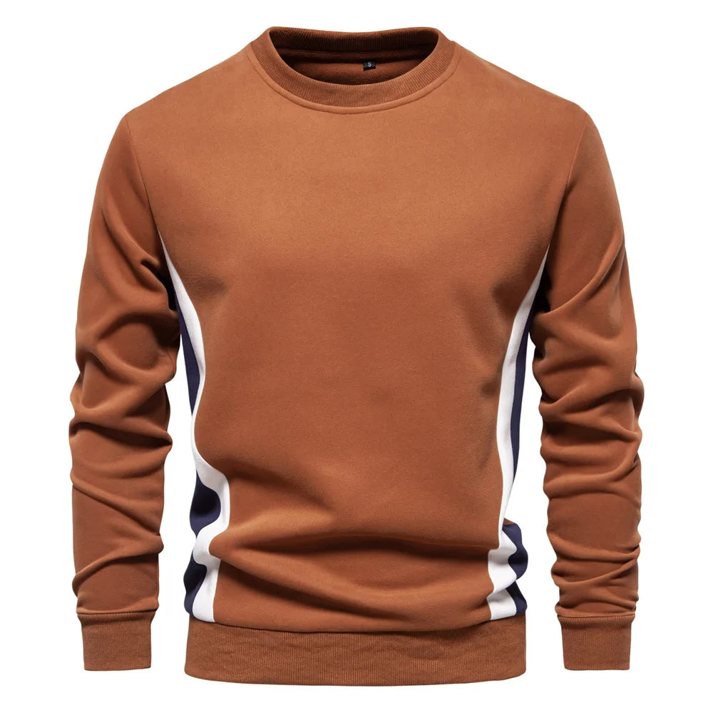New Spring Autumn Men O-neck Loose Pullovers Sweatshirts High Quality Male Outwear Casual Sweatshirts EU Size XXL Men's Clothing