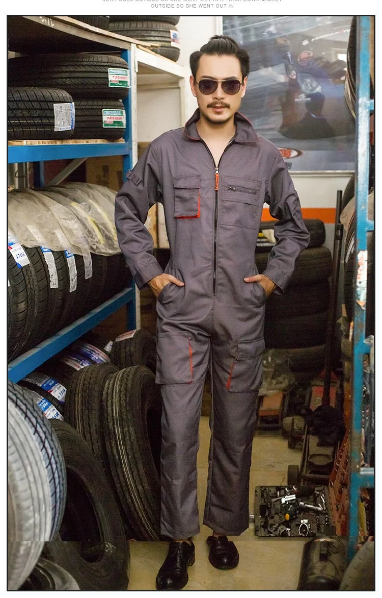Work Overall Uniform Men Women Working Coveralls Welding Suit Car Repair Workshop Mechanic Plus Size Clothes