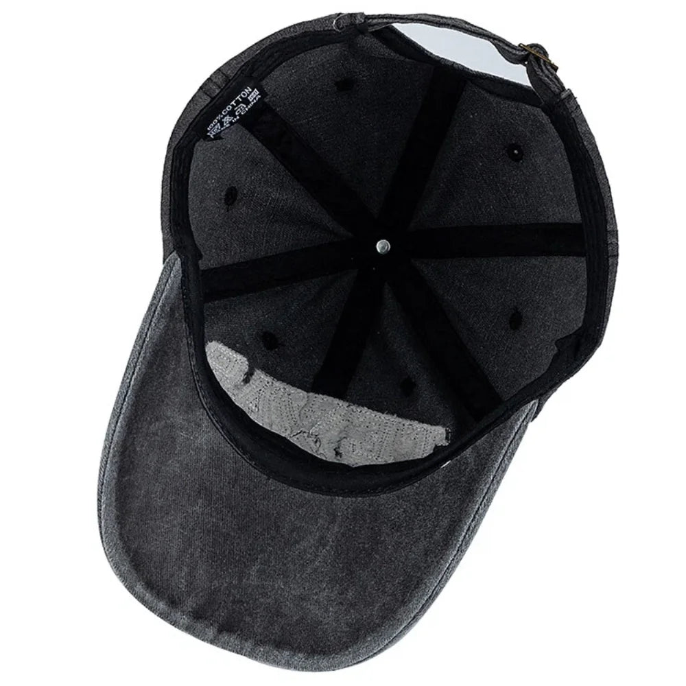 Unisex Vintage Classic Baseball Cap TEXAS Letter Embroidery Washed Cotton Chic Cap For Man Women Outdoor Casual Dad Hats
