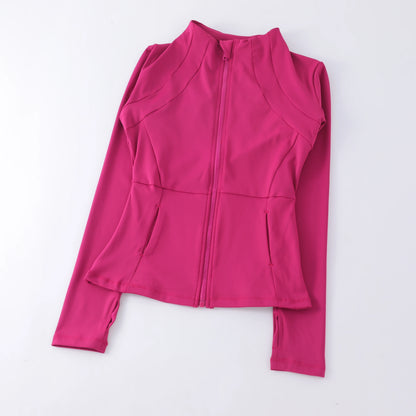 2026 Yoga Clothes Windbreaker Sportswear Woman Running Long Sleeve Sweatshirt Sports Jackets Top Women Workout Tops Activewear