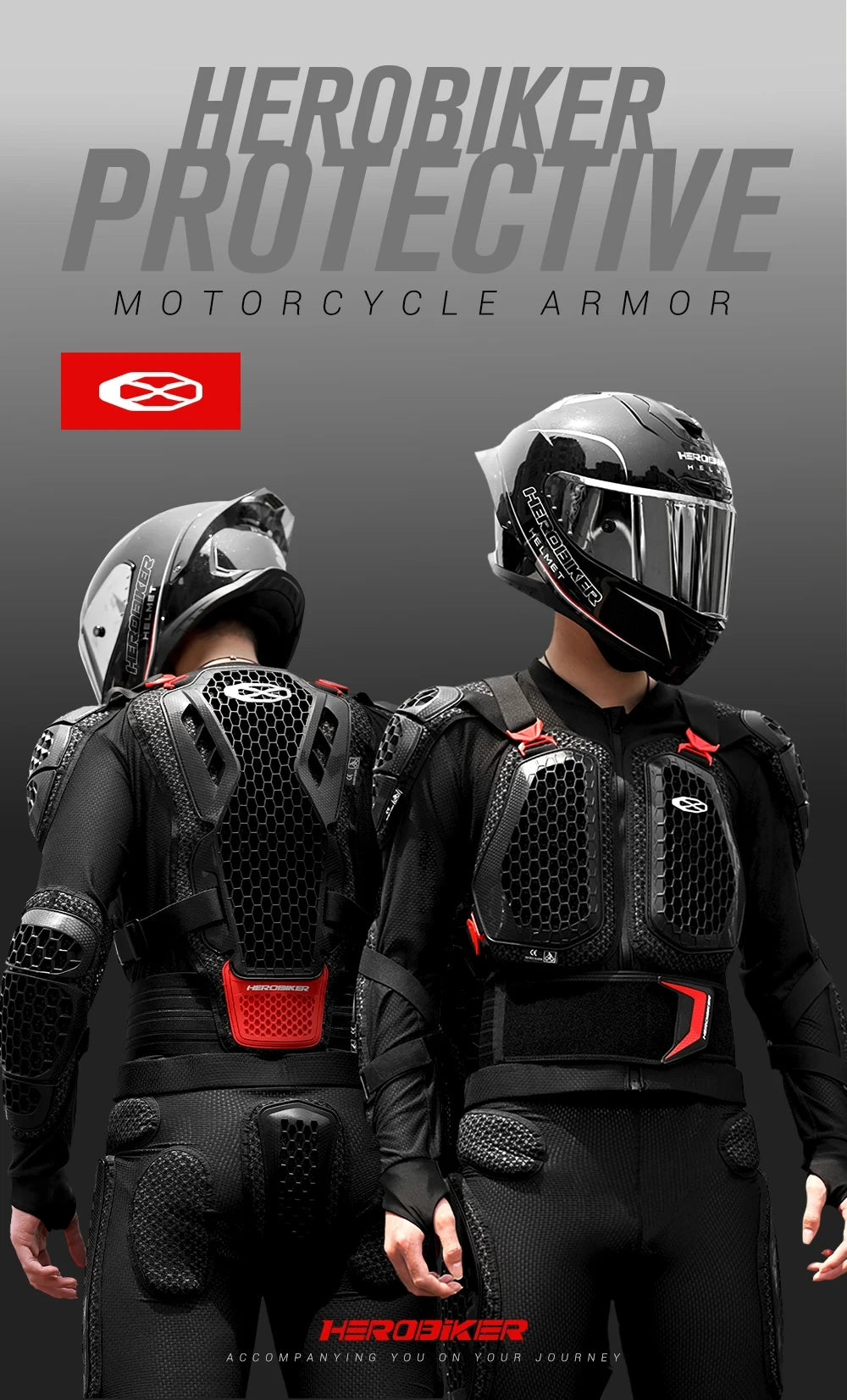 Off-Road Motorcycle Armor Unisex Protection Breathable Abrasion-Resistant Impact Gear For Moto Riding Jacket Pants-CE Certified