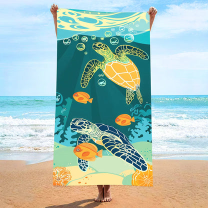 Bath Towel 70x140 Microfiber Beach for Adults Sports Bathroom Quick Drying Towels Travel Shower Sea Large Size Sandproof Terry