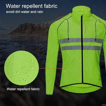 Cycling Clothing Reflective Windbreaker Windproof Waterproof MTB Bicycle Jacket Long Sleeve Cycling Jersey Cycling Club Designs