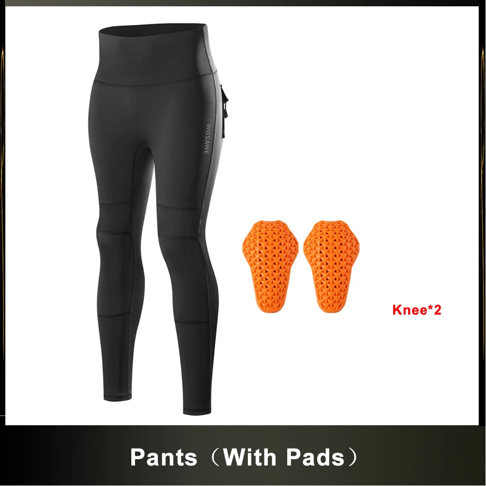 Women Motorcycle Jacket Lady Full Body Armor Set CE Certified Summer Riding Safety Coat Pants Built-in Protective Pads