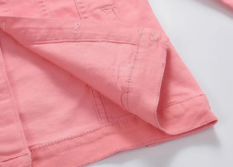 Men Coloured Denim Jackets Outwear Slim Fit Denim Coats New Fashion Male Cotton Casual Jeans Jackets Streetwear Jean Coats Size S~4XL