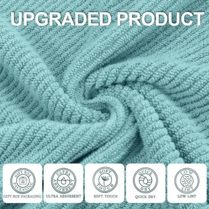 100% Cotton | Lightweight | Thick | Soft, Quick Dry Towels, Bath Towels Set of 6 Large, 2 Bath 30"x56", 2 Hand 18"x28"