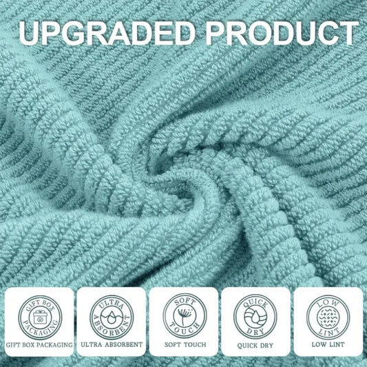 100% Cotton | Lightweight | Thick | Soft, Quick Dry Towels, Bath Towels Set of 6 Large, 2 Bath 30"x56", 2 Hand 18"x28"