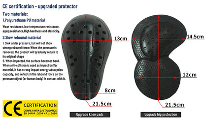 New Motorcycle Jeans Women Upgrade Silicone Protector Detachable Casual Fashion Racing Road Rider Four Seasons Moto Pants