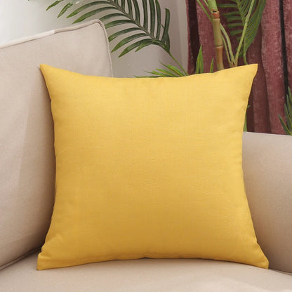 Solid thickened square pillow, sofa, living room pillow cover (Without Core)