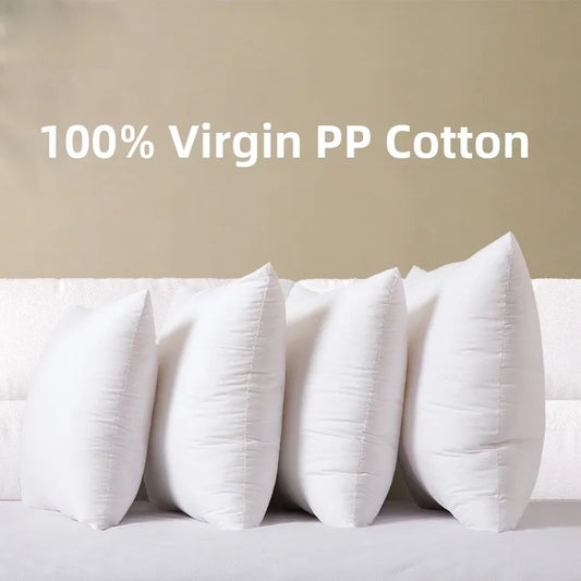 Square Pillow Core 45x45 50 60 Inner Cuion Sofa Barest Pillow Heart Home Decor Living Room Pure Color PP Cotton Filling