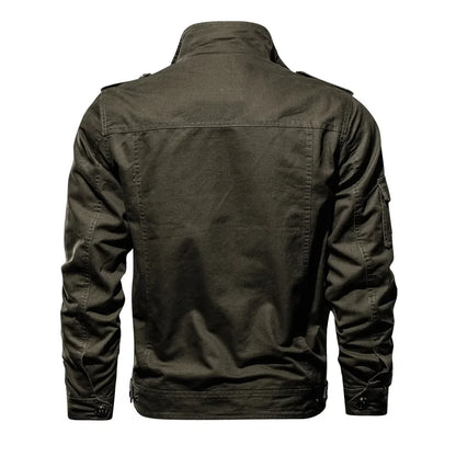 New Fashion Men Cotton Multi-pockets Cargo Jackets Tooling Coats Quality Man Spring Autumn Loose Casual Jackets Large Size 6XL