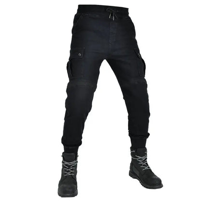Men Motorcycle Riding Jeans Kevlar Pants Soft Casual Outdoor Protective Knee Hip Pads Pantalon Racing Pants with Hip Knee Armor