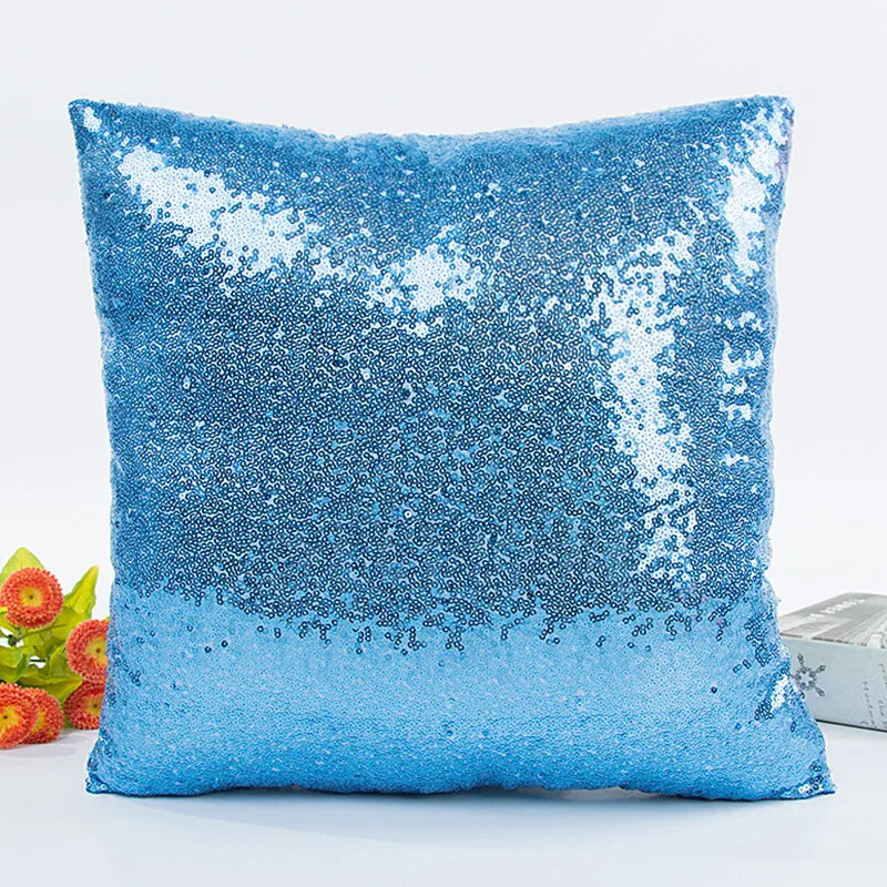 Sequin Pillow Cover Square Cushion Pillowcases  Bar Party Home  Gift Halloween  Wedding Festival