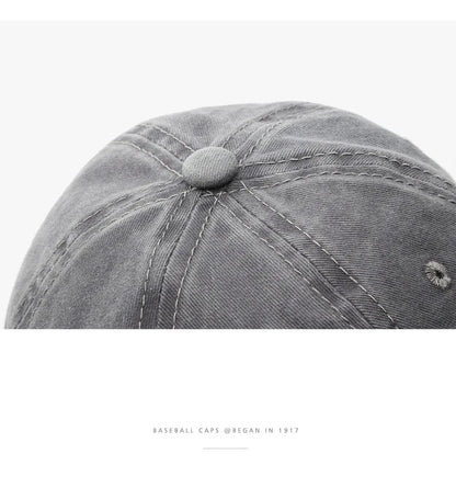 Summer Women Men Baseball Cap Fashion Letter Embroidery Snapback Hat Vintage Washed Cotton Unisex Hip Hop Sun Hat Casquette