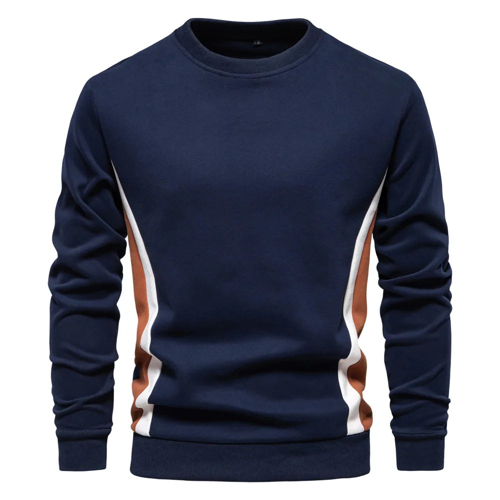 New Spring Autumn Men O-neck Loose Pullovers Sweatshirts High Quality Male Outwear Casual Sweatshirts EU Size XXL Men's Clothing