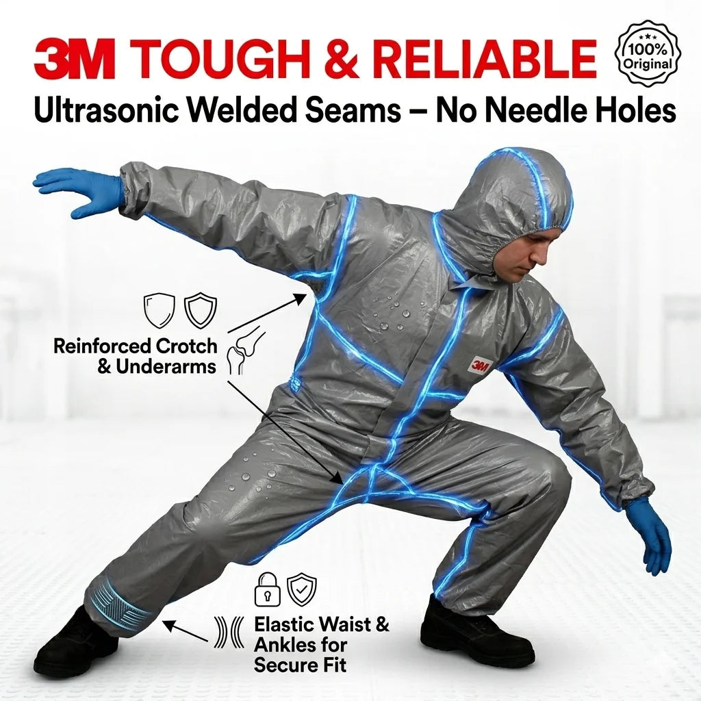 3M 4570 Protective Coverall CleanRoom Clothes Anti static Anti chemical liquid splash Radiation protection effective particles