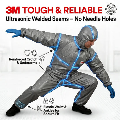 3M 4570 Protective Coverall CleanRoom Clothes Anti static Anti chemical liquid splash Radiation protection effective particles