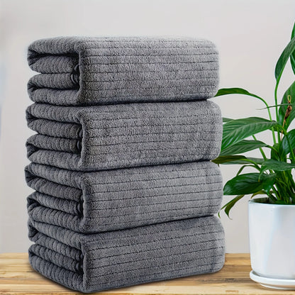 A set of two towels   one bath towel super soft, absorbent and odorless towels, essential as a bath towel in hotels, homes and g