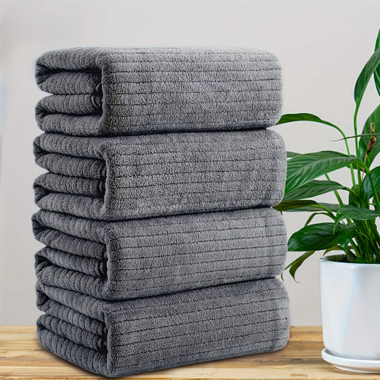 A set of two towels   one bath towel super soft, absorbent and odorless towels, essential as a bath towel in hotels, homes and g