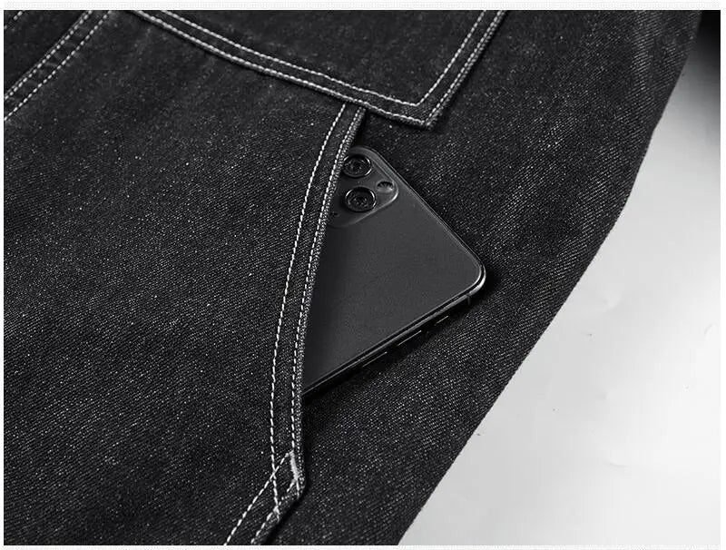 New Fashion Men Winter Fleece Warm Denim Jackets Tooling Coats Quality Cotton Male Multi-pocket Casual Cargo Jackets Size M-5XL