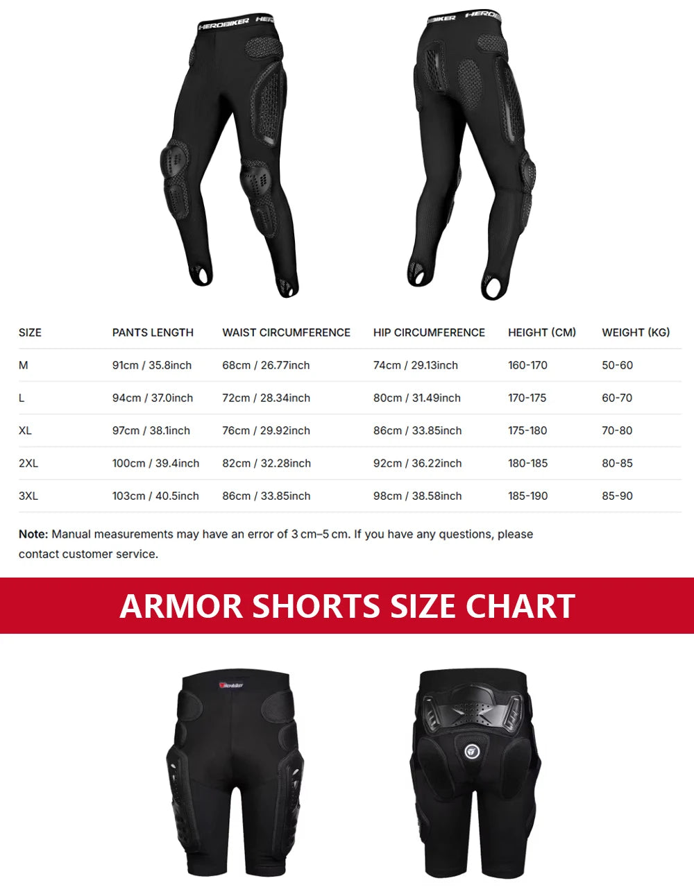 Off-Road Motorcycle Armor Unisex Protection Breathable Abrasion-Resistant Impact Gear For Moto Riding Jacket Pants-CE Certified