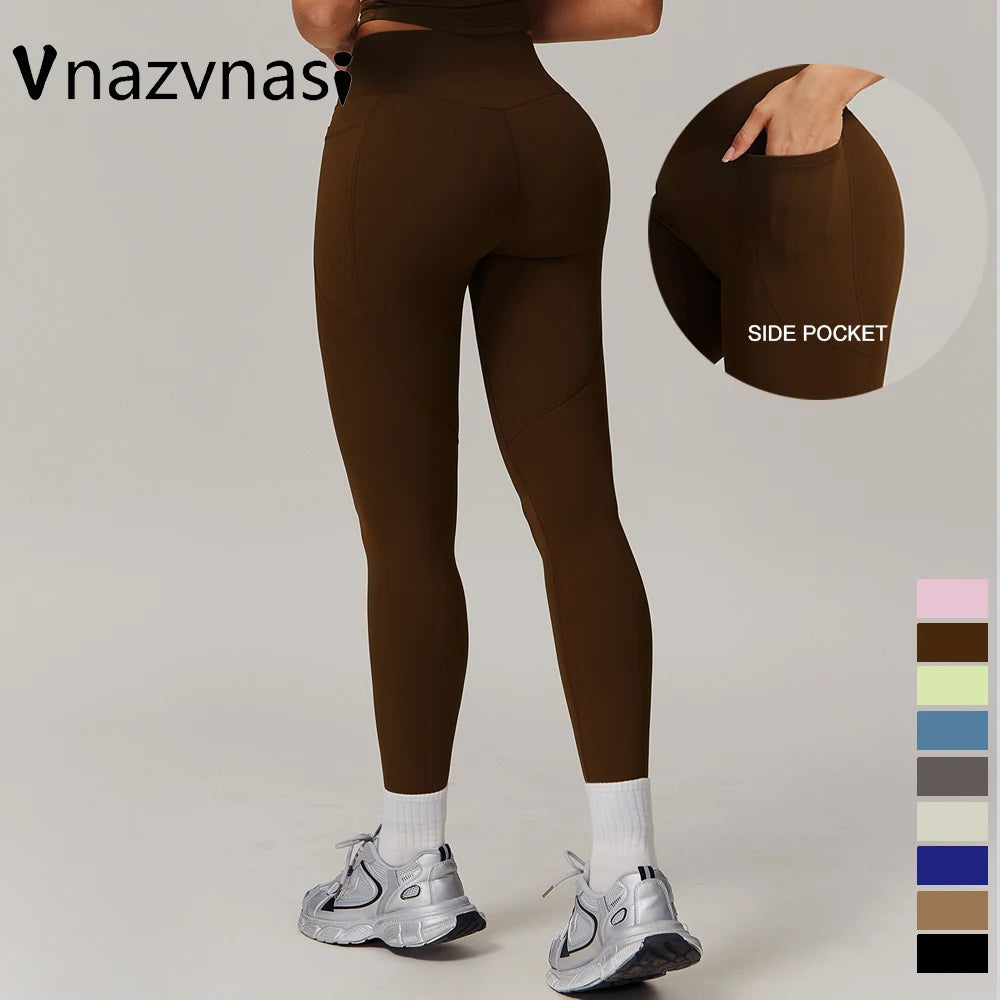 Vnazvnasi Women's pants women yoga pants Trousers Women's gym leggings Sportswear sweatpants leggings sports woman gym trousers