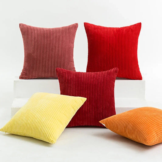 Square Throw Pillow Cases 45x45cm Solid Color 40*40 Gray Decoration Cushions for Living Room Bedroom Home Flannel