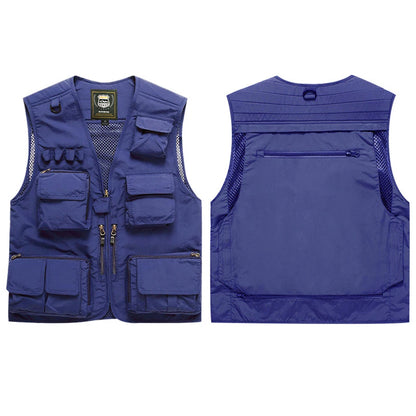Workwear Safety Vest with Multi Pocket Emergency Rescue Volunteers Communication Safety Jacket Outdoor Work Clothing