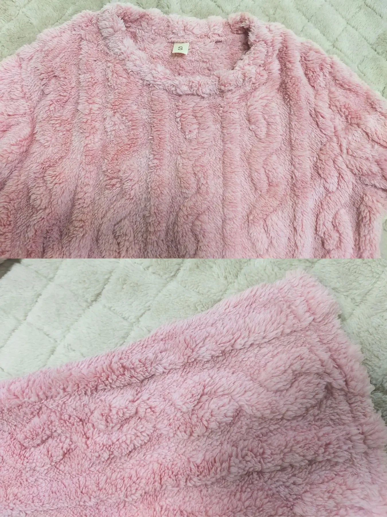 Autumn Winter Pajama Set for Women's Velvet Warm Casual Tops and Long Trousers Set Home Wear Sleepwear Loungewear