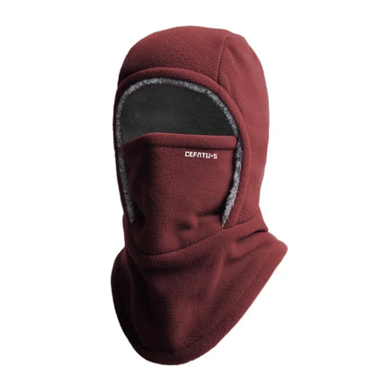 Fleece Balaclava Cycling Cap Cold-proof Windproof Warm Hood and Hat Thicken Thermal Ski Windproof Cap Women Men
