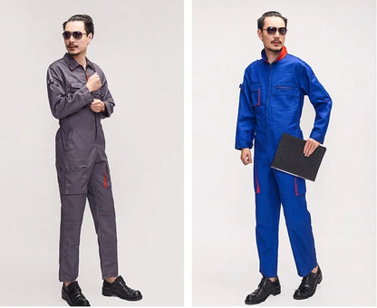 Work Overall Uniform Men Women Working Coveralls Welding Suit Car Repair Workshop Mechanic Plus Size Clothes