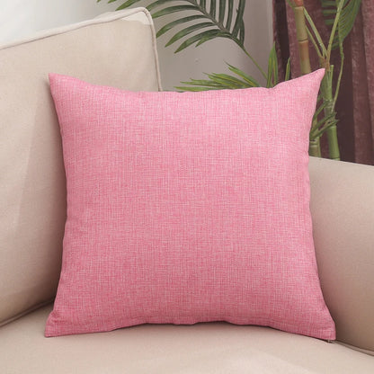 Solid thickened square pillow, sofa, living room pillow cover (Without Core)