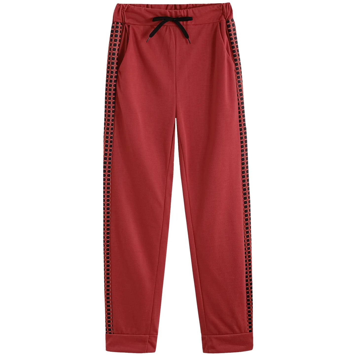 Athleisure Zipper Jacket Women's Suit Spring Fashion Patchwork Plaid Slim Fit Timid Feet Trousers Female 2 Piece Set 2025