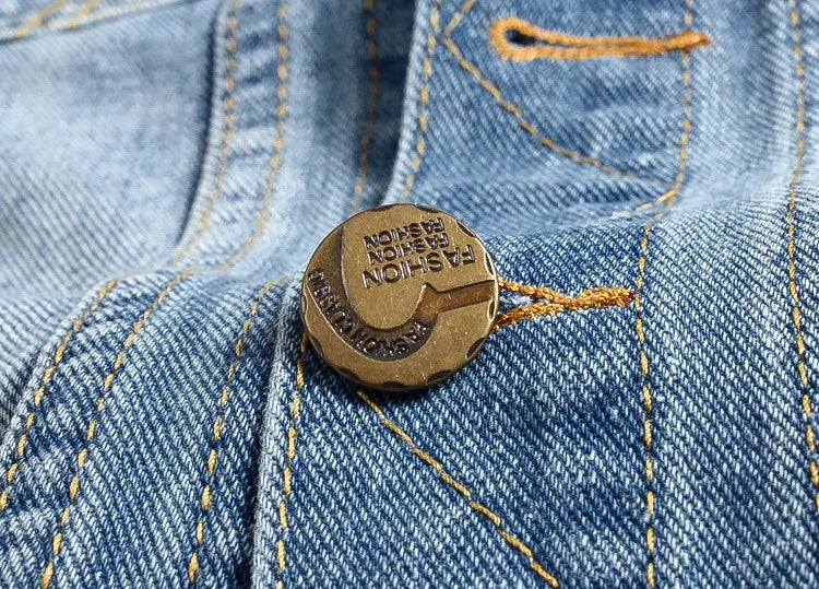 Men Slim Denim Vests Waistcoats Jackets Fashion Male Blue Fit Denim Coats Vests Large Size Punk Style Holes Jeans Vest Size 6XL