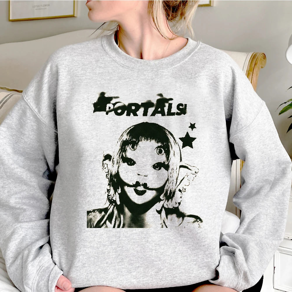 Melanie Martinez Cry Baby hoodie manga funny streetwear athleisure pattern casual wear girl sweatshirts hoddie funny patterned