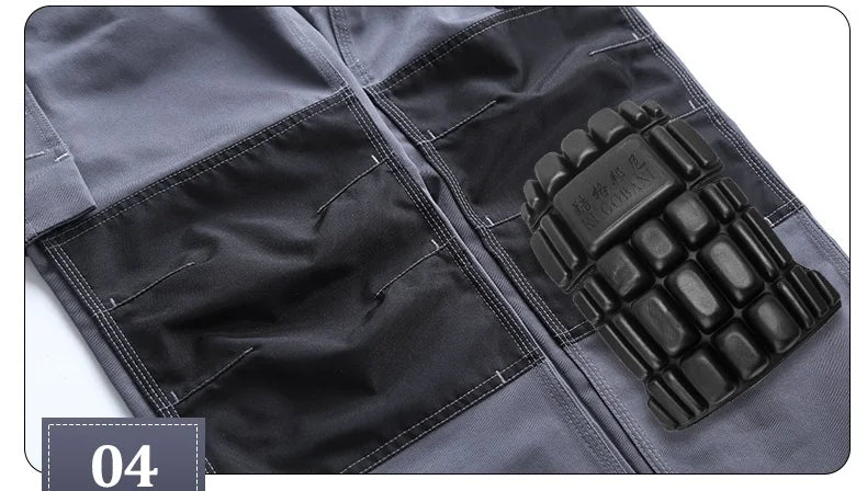 Work Clothes Men's maintainance Working Suit Wear-resistant Welder Suit Hi Vis Multi-pocket Labor safety Uniform Mechanical Suit